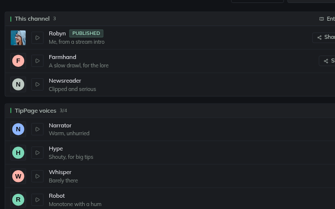 TTS and AI voices